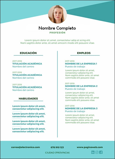 plantilla currículum paleólogo